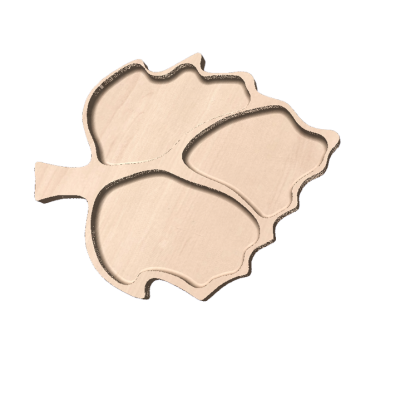 طرح آماده ظرف برگ برای ماشین های cnc